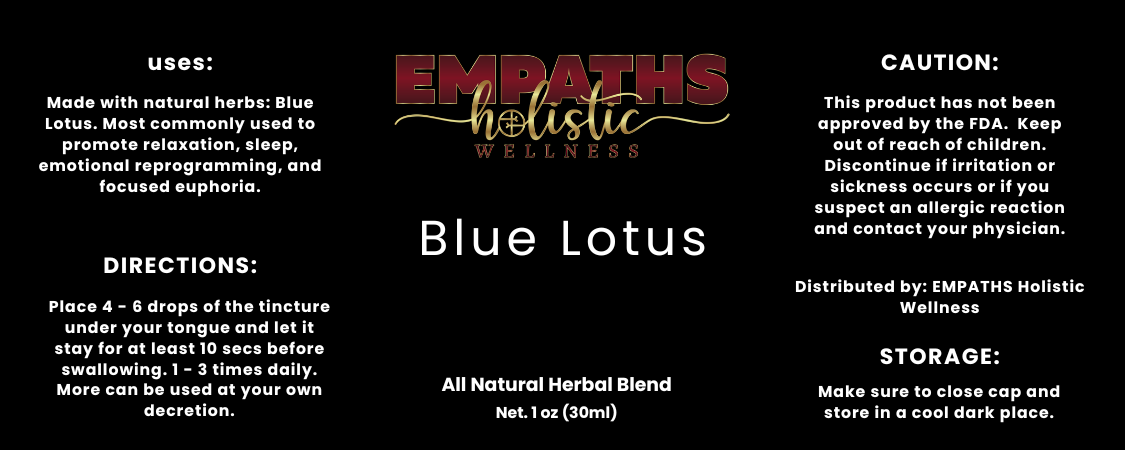 Blue Lotus Tincture - Relaxation, sleep, focus